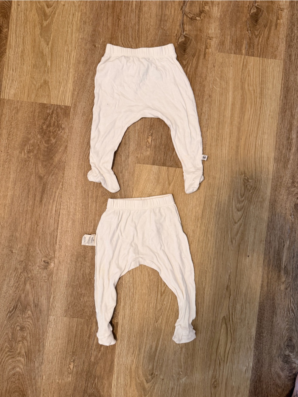 0-3 months old organic cotton footies joggers honest baby